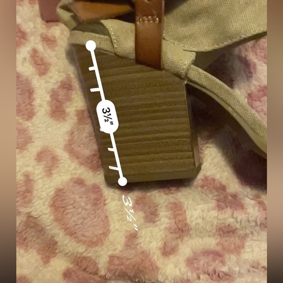 Jellypop Jelly Pop Open Toe Block Heel Sandal leather canvas shannen NEW - Picture 12 of 16